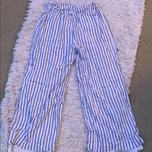 Striped flare pants 💙
